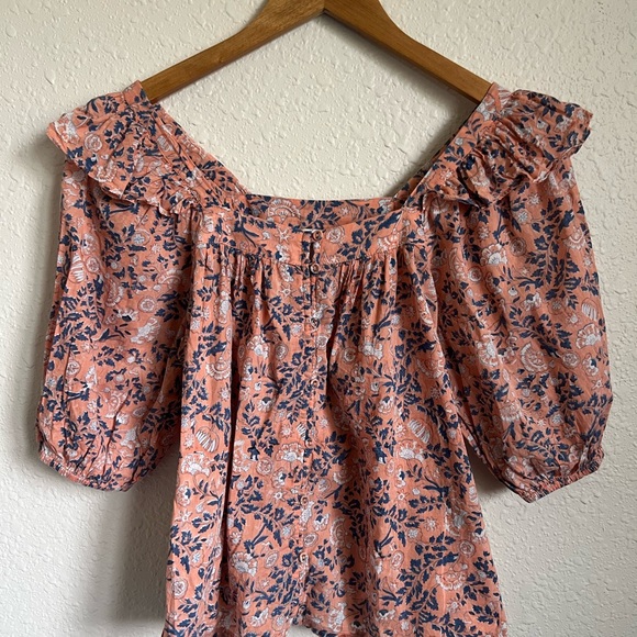 Cleobella Mariana Blouse Positano Floral Size XS - Picture 6 of 11